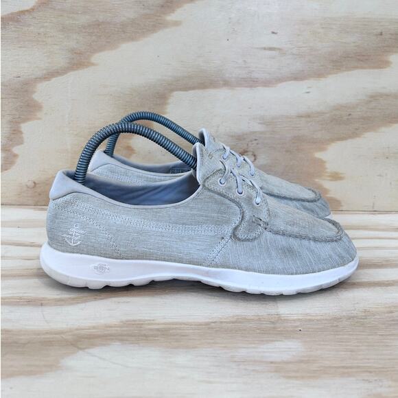Skechers - Go Walk Lite - Boat Shoes - Gray - Women's - 8.5 - SN 15433 - Picture 1 of 9